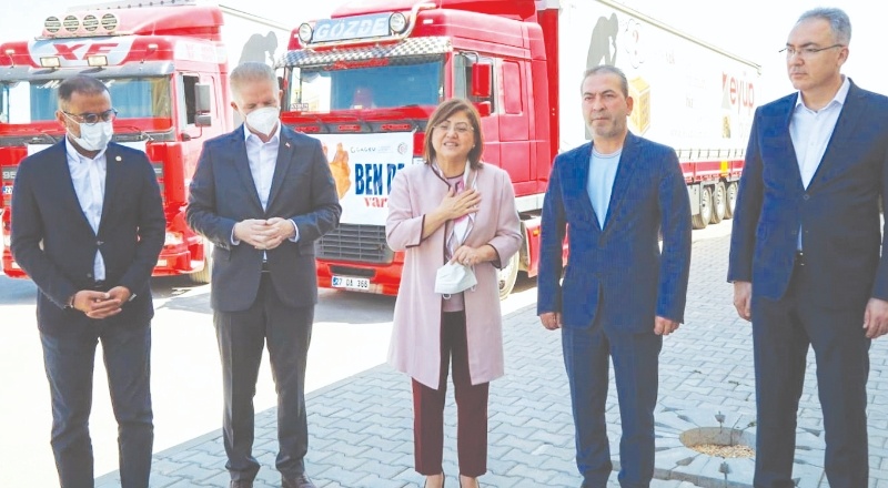 Şahin, maaşını afet bölgelerine bağışladı