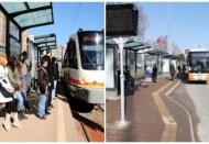 Belediye otobüsleri ve tramvaylar ücretsizdi