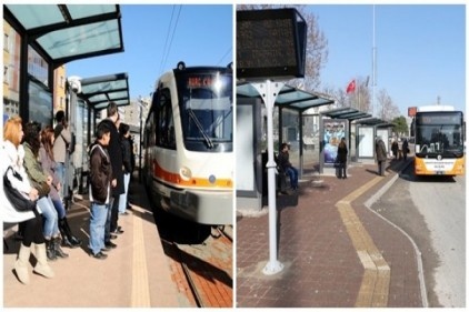 Belediye otobüsleri ve tramvaylar ücretsizdi