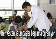 Belediye personeli ile bir araya geldi
