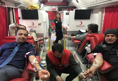 Beşler kan kampanyasına destek verdi