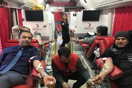 Beşler kan kampanyasına destek verdi