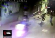 Beyoğlu'nda üvey baba dehşeti kamerada