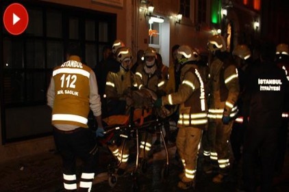 Beyoğlunda yangın: Mahsur kalanlar kurtarıldı