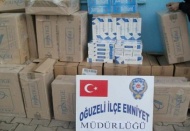 Bin  350  karton kaçak sigara ele geçirildi