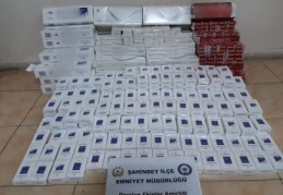 Bin 800 paket kaçak sigara ele geçirildi