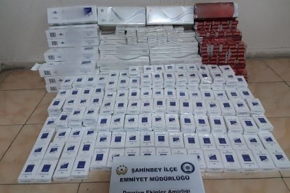 Bin 800 paket kaçak sigara ele geçirildi