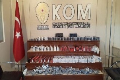 Bin 380 paket kaçak sigara ele geçirildi 