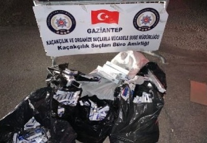 Bin 200 paket kaçak sigara ele geçirildi 