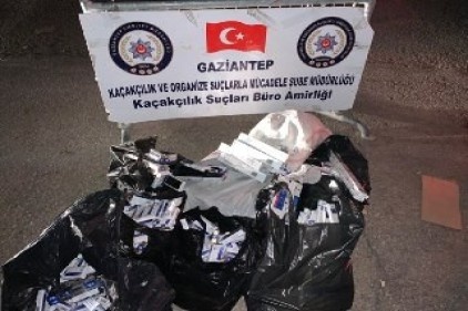 Bin 200 paket kaçak sigara ele geçirildi 