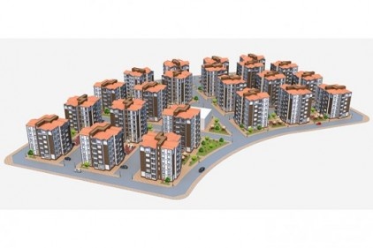 Bin 157 tane 2+1, 438 tane 1+1 konut yapılacak