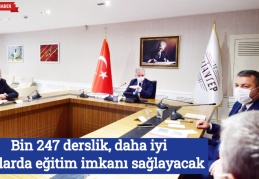 Bin 247 derslik, daha iyi şartlarda eğitim imkanı sağlayacak