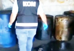 Bin 550 litre kaçak akaryakıt ele geçirildi