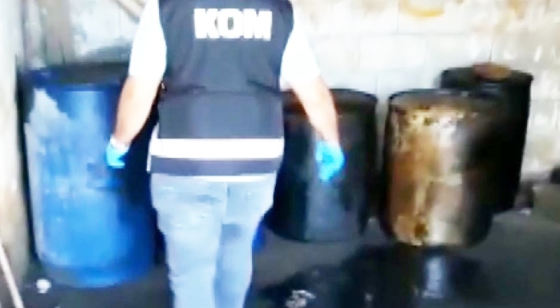 Bin 550 litre kaçak akaryakıt ele geçirildi