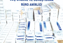 Bin 640 paket kaçak sigaraya el konuldu