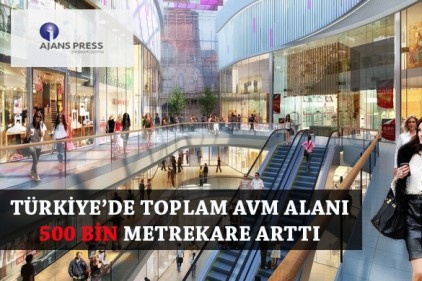 Bin kişiye 147 metrekare AVM düşüyor