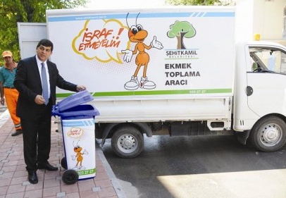 Bir ayda 24 ton bayat ekmek toplandı