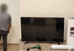 Bir evden televizyon ve buzdolabı çalan hırsız gözaltına alındı