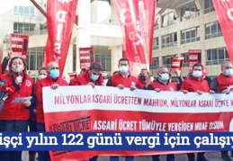 Bir işçi yılın 122 günü vergi için çalışıyor
