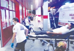 Bir komiser yaralandı