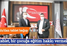 Bir tablet, bir çocuğa eğitim hakkı vermektir