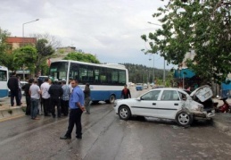 Birbiri ardına kaza yaptılar