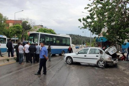 Birbiri ardına kaza yaptılar