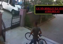 Bisiklet hırsızı kamera görüntülerinden tespit edildi