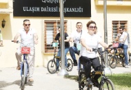 Bisiklet yollarında farkındalık turu atıldı