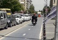 Bisiklet yolu amacı dışında kullanılıyor