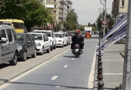 Bisiklet yolu amacı dışında kullanılıyor