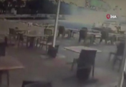 Bodrum'u vuran hortumun yeni görüntüsü ortaya çıktı