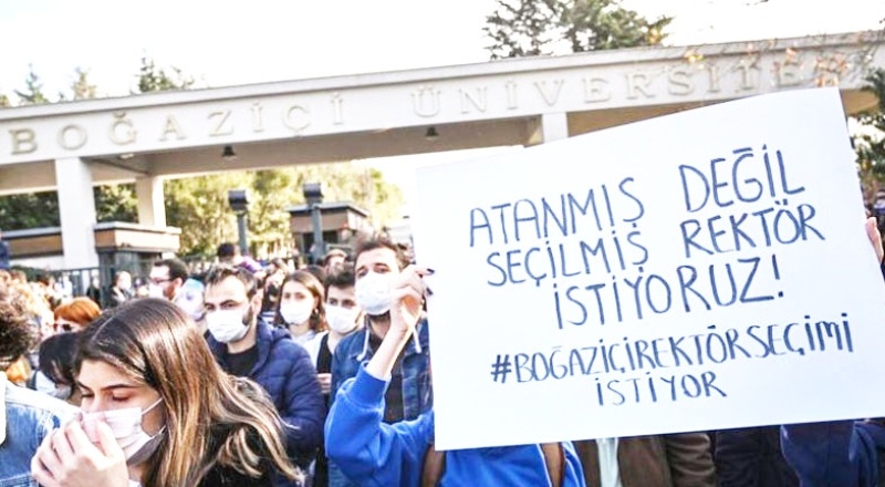 Boğaziçi Üniversitelilerin eylemi New York Times'ta