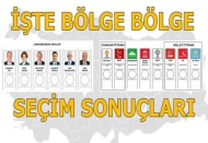 Bölge bölge seçim sonuçları