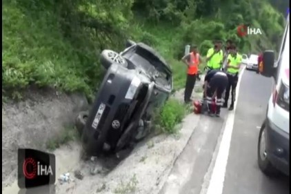 Bolu Dağında kaza: 1 ölü, 3 yaralı