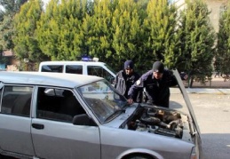 Bombalı araç paniği yaşandı