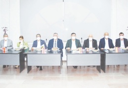 Borsa üyeleriyle bir araya geldiler