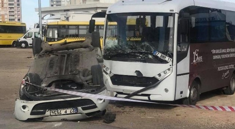 Boş yolda sürat kaza getirdi