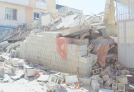 5 katlı binadan geriye bu kaldı