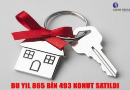 Bu yıl 865 bin 493 konut satıldı
