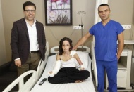 Büşra aylar sonra taburcu oldu