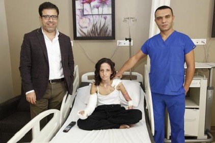 Büşra aylar sonra taburcu oldu