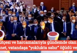 Bütçesi ve harcamalarıyla gündemde olan Diyanet, vatandaşa “yoklukta sabır” öğüdü verdi
