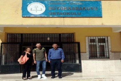 Büyükkarakuyu Ortaokulu Öğrencileri bilgisayara kavuştu