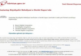 Büyükşehir Belediyesi e-Devlet sistemi üzerinden hizmet vermeye başladı