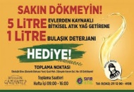 Büyükşehir evlerden “bitkisel atık yağ” toplamaya başladı