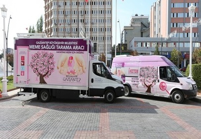 Büyükşehir’in kanser tarama aracı Kilis’te