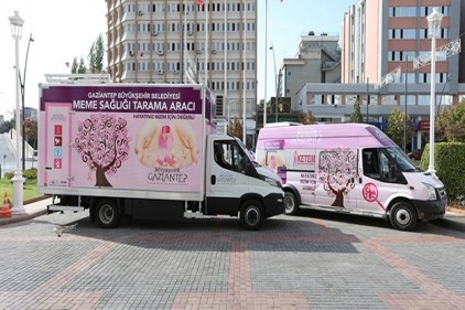 Büyükşehir’in kanser tarama aracı Kilis’te