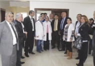 Çadır Kent’te çalışan sağlık çalışanlarını ziyaret ettiler