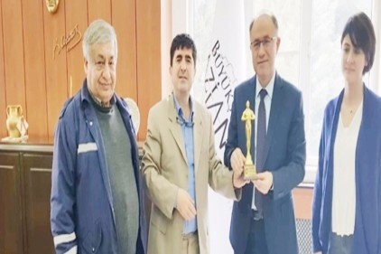 CAHİDE&#8217;den Gaziantep İtfaiyesi&#8217;ne teşekkür plaketi